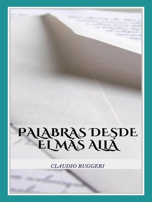 cover image of Palabras Desde El Más Allá